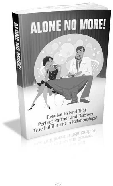 Product picture Alone No More